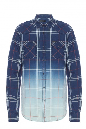 Shaded check denim shirt, zdjęcie 1 Shaded check denim shirt od Diesel